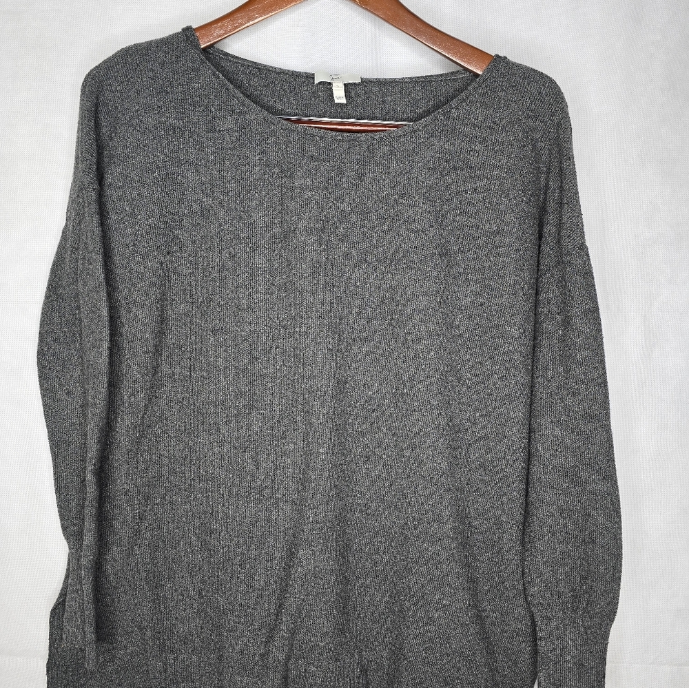 Joie Sweater Charcoal Gray Long Sleeve Pullover Classic Minimalist Small